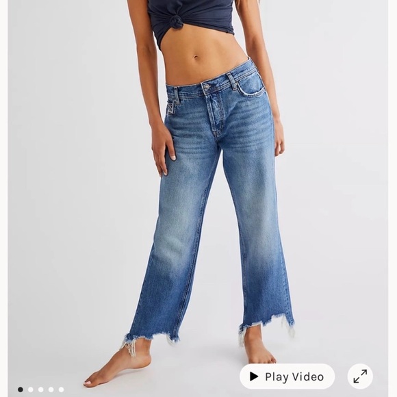 Free People Denim - Free People We The Free Maggie Mid-Rise Straight Leg Jeans